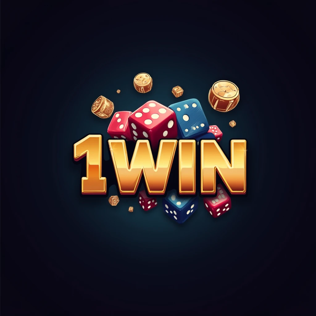 1win Logo 1win logo with dice